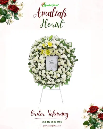 Krans Bunga Duka Cita di Iraonogeba
