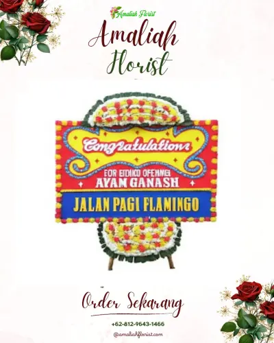 Bunga Papan Congratulation di Iraonogeba